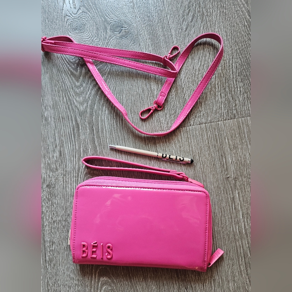 EUC Beis Barbie Pink Wallet /Crossbody Bag